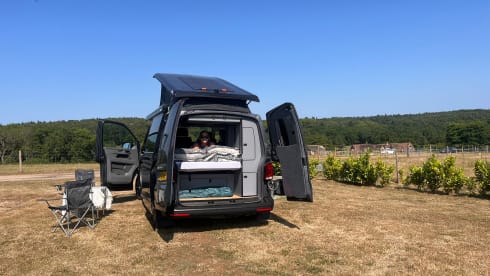 Jean  – 4 berth Volkswagen Transporter T6.1 POP Top campervan from 2020