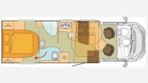 4p Bürstner camper 2016 KM FREE!