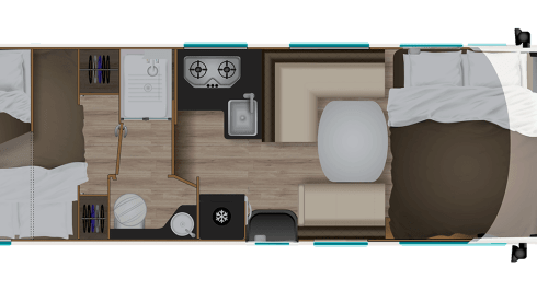 Tino – Comfort family camper for 5p - ITINEO SB740 (integral from 2022)