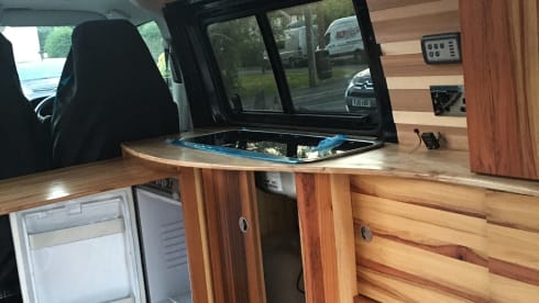 4 berth Volkswagen campervan 2016 6 speed, unique wooden interior