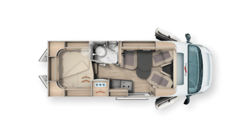 Bus camper Malibu 600 DB GT in perfect condition for 2 persons (Sdam)