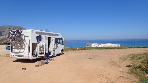 Luxury Integrated motorhome for rent in central France