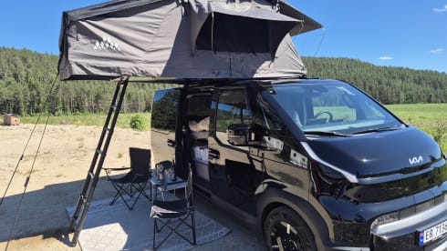 Molly – Electrische Campervan Kia Pv 5.    Inclusief BRANDSTOFKOSTEN(stroom)