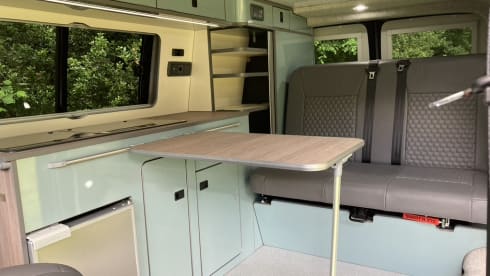 Ruthern –  VW T6  beautifully converted by Ecowagon.  Pitch available
