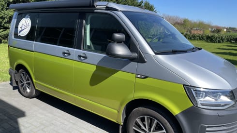 VW T6 – Aloha beach camper lemon, very luxurious inside