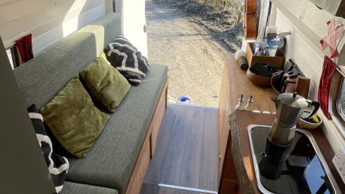 Evangeline – Beautifully crafted OFF-GRID 2 person camper.