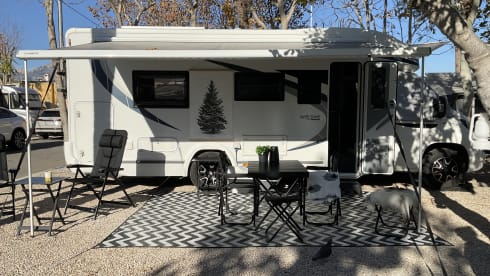 4 person very spacious Chausson camper 2019
