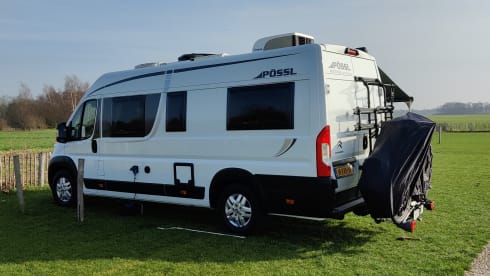 Luxury Pössl bus camper 640 with length beds