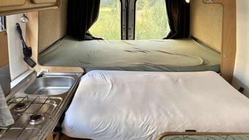 Henk – 2 persoons Fiat Ducato bus uit 1997 met optie voor baby