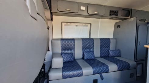 Large camper very spacious boot new looking interior fixed comfy bed.  – 3 berth Peugeot bus from 2007