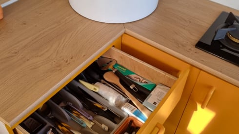 Off-grid self-built camper van