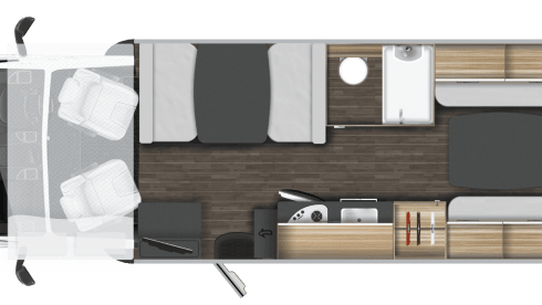 TREFFEN SIE WALLY - UNSER 2022 ROLLER TEAM 746 6 PLATZ, 6 GÜRTEL FAMILIENFREUNDLICHER VAN