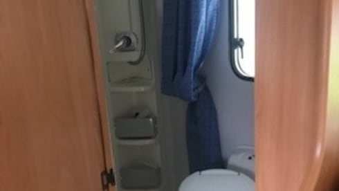 4 berth Chausson, main bed over cab