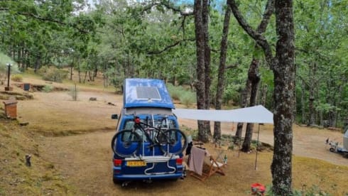 BerryBlue – 4-person Volkswagen camper from 1999 with Westfalia interior