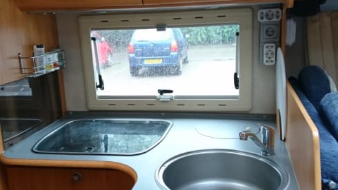 Spacious 4-person Adria Mobil