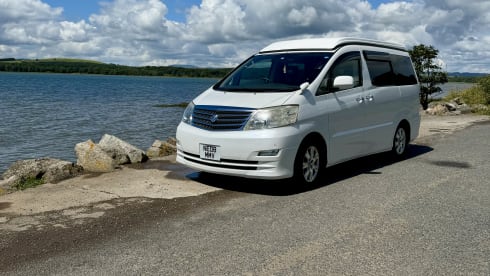 The Ban Van – Toyota Alphard camper for hire 