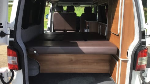 4 berth Volkswagen Transporter Campervan With Pop Top 2013
