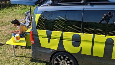 Brand new Mercedes-Benz, modular van sleeps up to 6 with awning