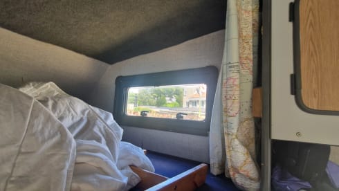 Beautiful vintage Mercedes campervan for hire with Airco