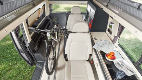 Van – Camper verhuur T6.1 Kepler Six Westafalia 6 zitplaatsen grijze kaart