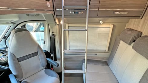 Betty George – Elddis 4 berth Automatic Campervan 2024 With Double Bed Pop Top