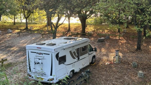 Fully off grid 4 berth Pilote semi-integrated motorhome from 2019