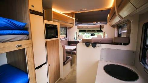 Nesie – 6/7 Berth Rimor Evo Fully Kitted for Off-Grid Living