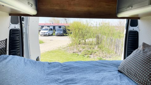 De Groene Waldi – Peugeot Boxer compact camper for rent