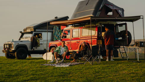 Cherry Belle – Land Rover Camper for Family Adventure