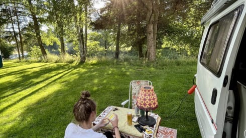 Tina – Retro Hippie Ford Transit Camper Petrol