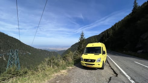 Yellowtrack  – Powerful Mercedes campervan – freedom, comfort and adventure for two!