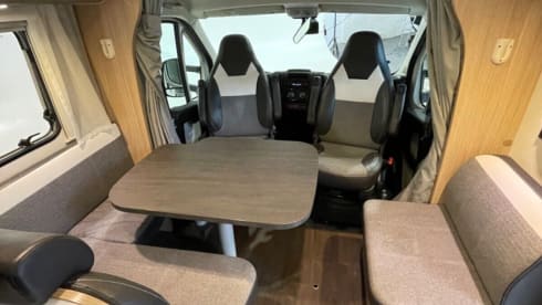 Ernie – 4 berth Sunlight T68 with end bedroom insurance included 