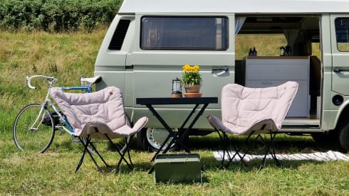 Restored Volkswagen T3 campervan from 1987
