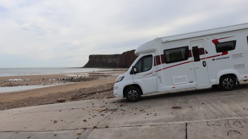 Saltburn motorhome hire  – 6 berth Fiat bus from 2021