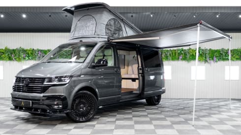 Grey VW - 4 Berth Volkswagen Campervan from 2024