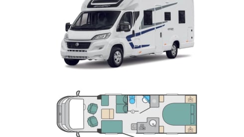 THE SAVOY – Swift Escape 694 Luxury Island Bed Motorhome Pets 5G WIFI Smart TV