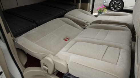 White Camper – Toyota Alphard Family Campervan for your Staycation