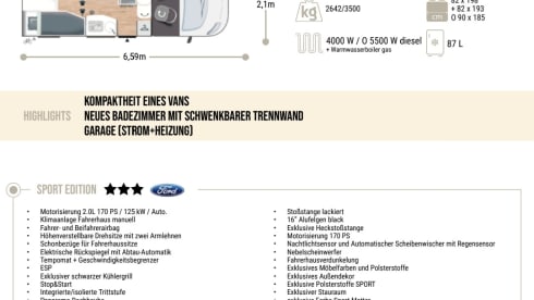 Zeitreise Wohnmobilvermietung No. 2 – Challenger S217 GA 'Sport Edition', winter-ready