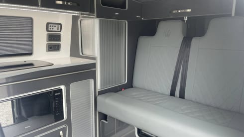 Olaf – Volkswagen campervan 2021, 4 berth, air awning available.