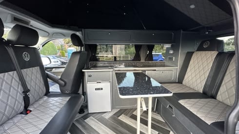 4 berth Volkswagen campervan aircon and parking heater