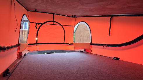 Automatic VW Transporter T6 with Pop Top King Size Bed and Storage