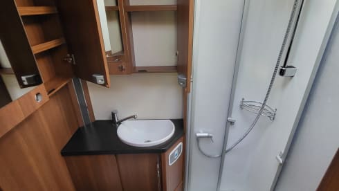 LMC integrated camper with round seating from 2018