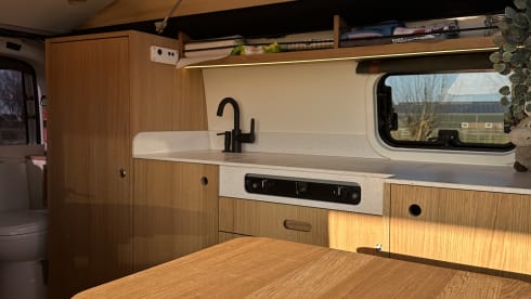 Off grid 2p VW with fixed toilet 