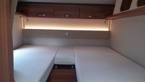 Fully furnished 4p Weinsberg 2018, length beds
