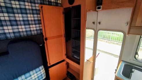 Campervan with sloping ceilings