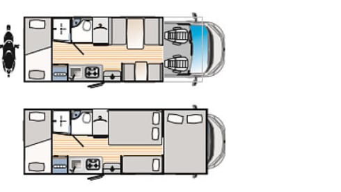 Alba – 6/7 berth motorhome with canopy