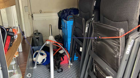 4p Hymer B 674 SL integrated from 2009 including length beds and fold-down bed