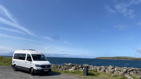 4 Berth VW Craftervan with Shower and Loo (Off Grid-able)