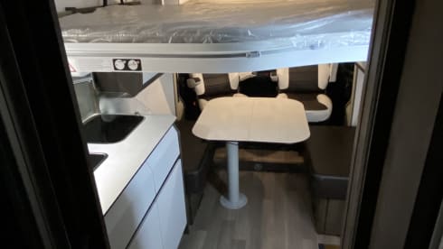 Very modern Benimar Ducato Camper with every luxury.