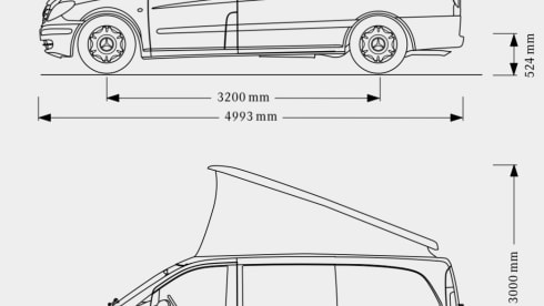 Mercedes-Benz Marco Polo 4 persons